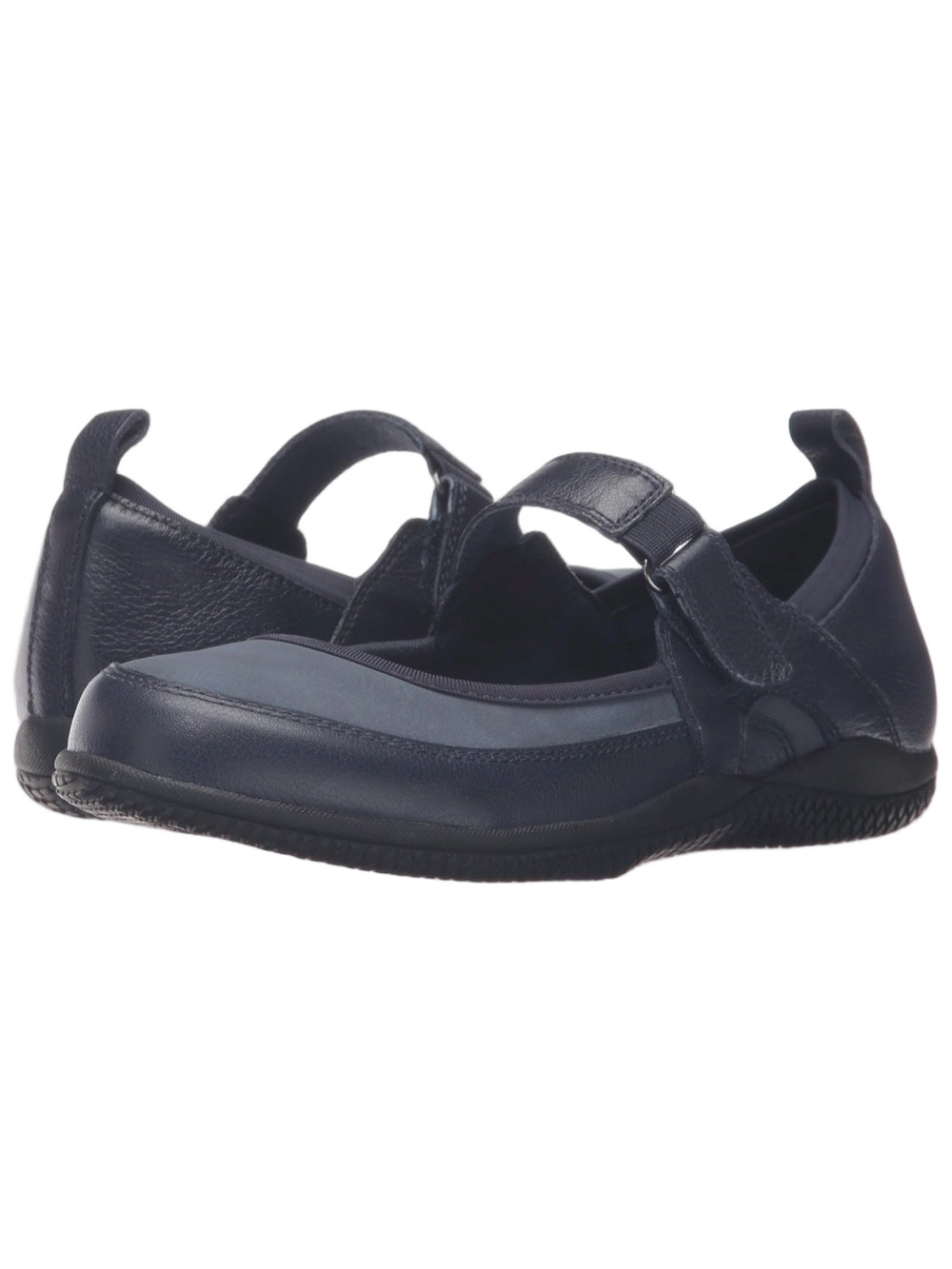Softwalk Haddley Navy Blue Mary Jane Strap Flats size 6N NWOT